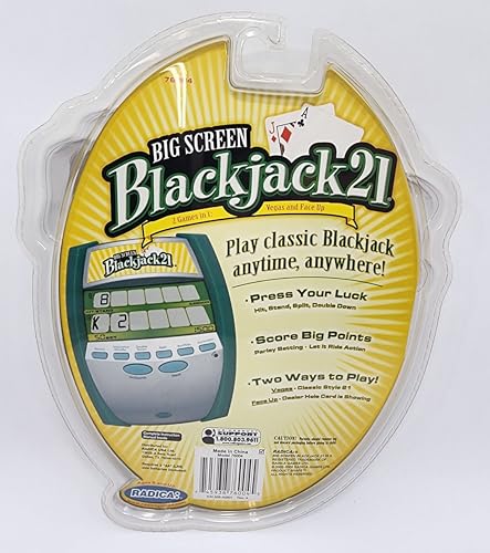 Big Screen Blackjack 21 Electronic Handheld Game With Lighted Screen (2005)