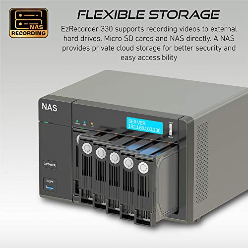 AVerMedia EZRecorder 330,4K Pass-Through & 1080p Record, HDMI Recorder, PVR, DVR, Schedule Recording, IR Blaster, Edit Without PC, Easy... - Image 5