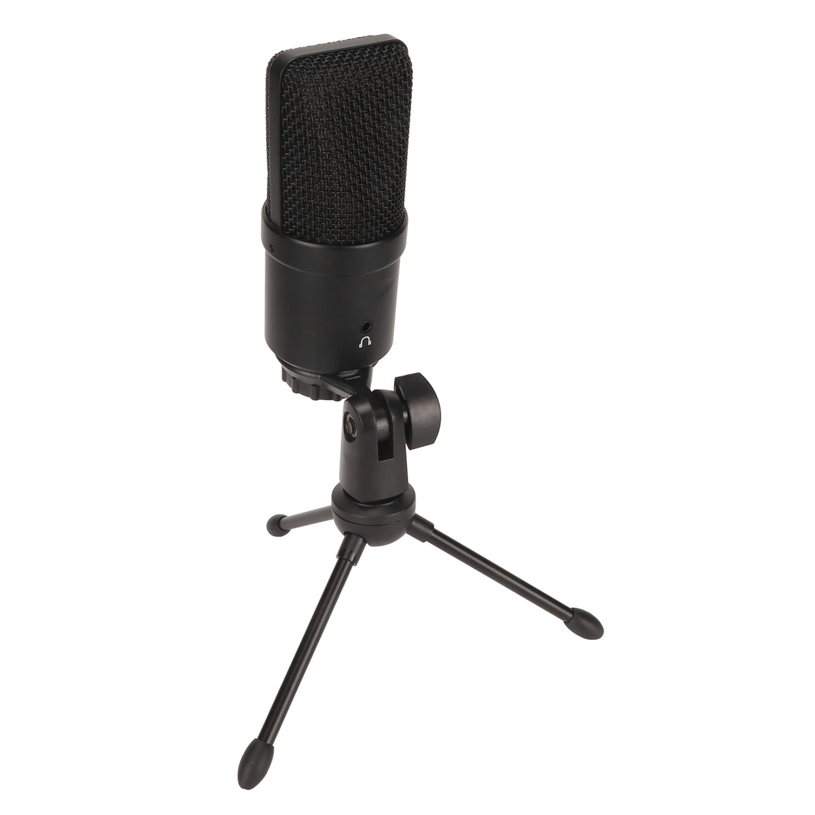 NutriEss USB Condenser Microphone with RGB Ambient Light Intelligent Noise Reduction Adjustable Volume Cardioid Pickup for Live Streaming Studio Recording PC iOS Devices