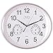 Produktbild JVD HTP64.1 Wanduhr Baduhr Badezimmeruhr weiß wassergeschützt Hygrometer Thermometer