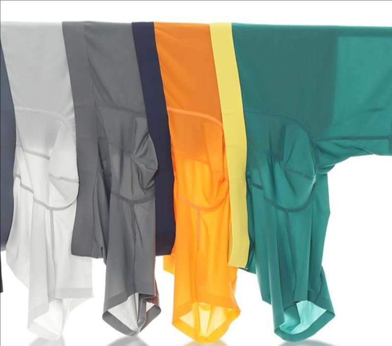 Men's ice silk sports underwear ultra-thin without scars, anti abrasion legs extended edition Boxer Briefs3