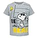 Snoopy - Camiseta de manga corta para niño gris 12 meses
