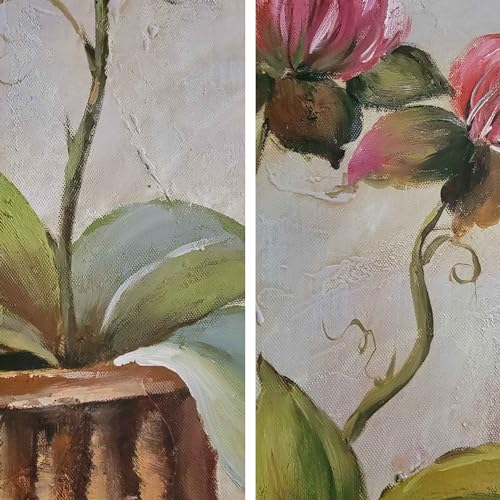 Tableaux floraux pour couple en coton, idée cadeau pendaison crémaillère