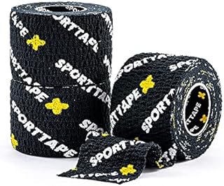 SPORTTAPE 3 Rolls Weightlifting Thumb Tape - 5 Colours | Cross Fit Tape with Sweatproof Adhesive | Easy Tear, Strong Grip | Thumb Tape for Hook Grip, Olympic Lifting, WOD, Finger Protection