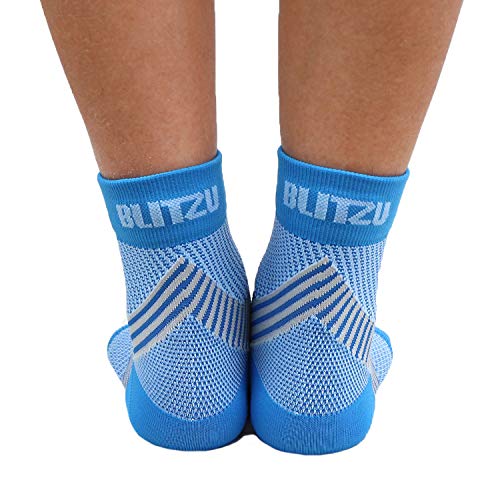 Plantar Fascitis Socks Compression Socks Toeless Ankle Swelling Relief Foot Sleeve Compression Support Ankle Splint For Plantar Compression Sleeve For Foot Socks For Neuropathy Relief Blue L-Xl #TOP6