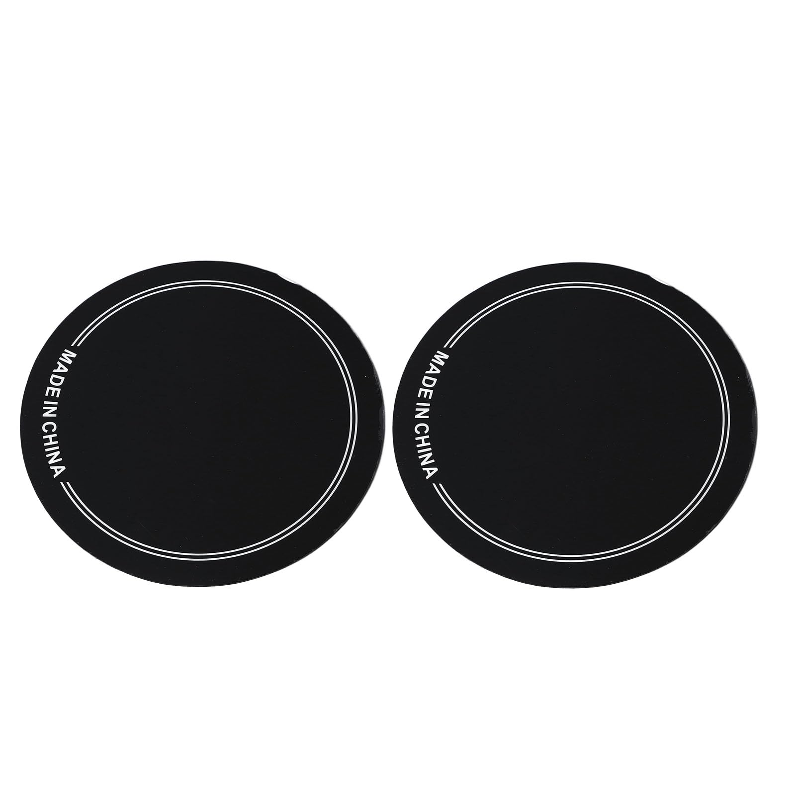 Two Drum Patches for Sound Clarity, Durable (Single Pedal Black)