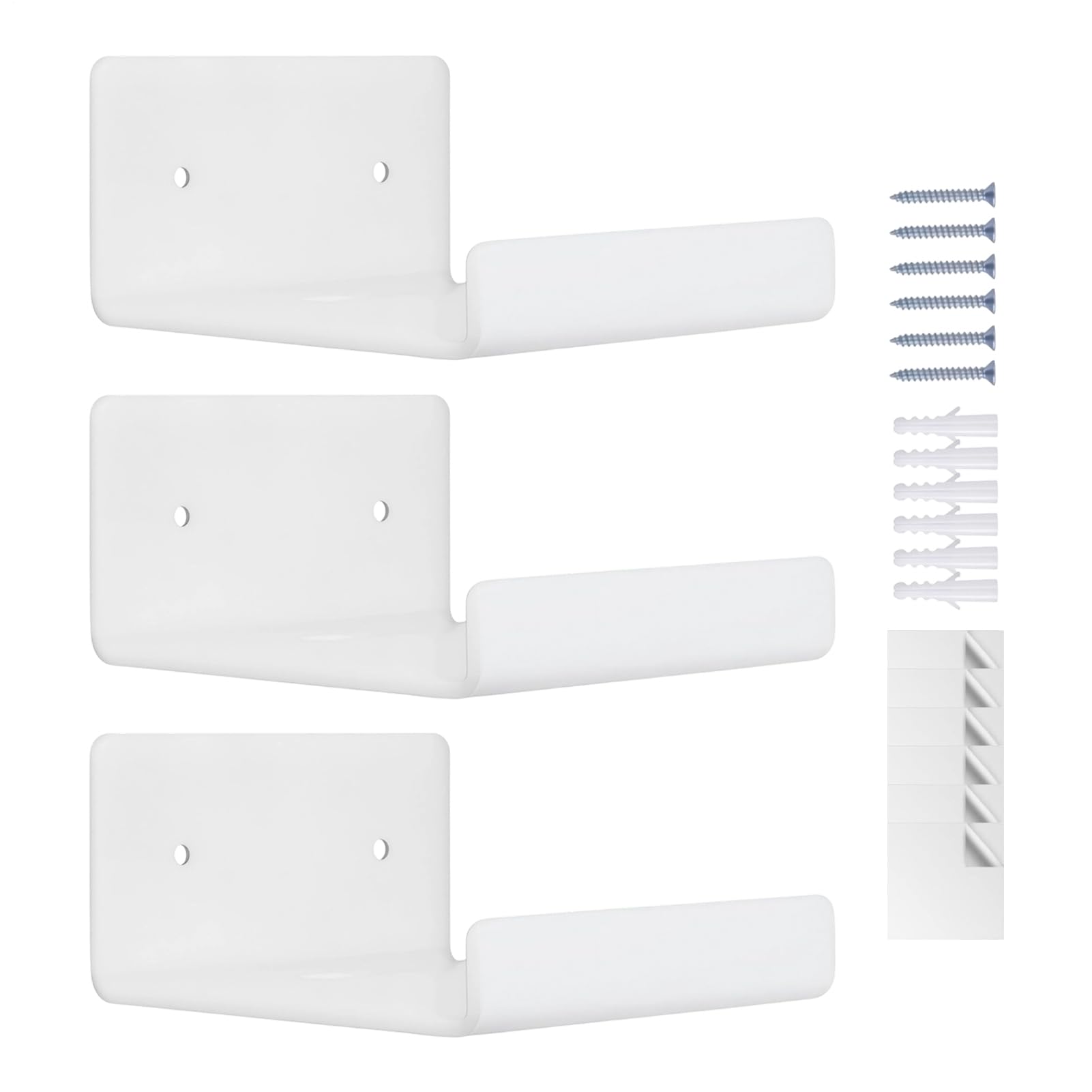 Étagère murale en acrylique facile à installer pour optimiser l'espace