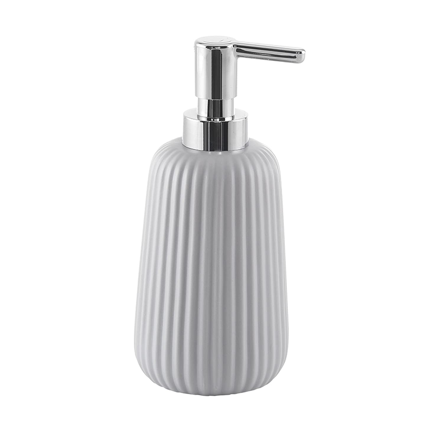 Gedy Grey G-Marika Bathroom Soap Dispenser Made Of Stainless Steel And Cromall, Measures 18 X 8 X 8 Cm And Weight 0.35 Kg, R&S Design, 2 Year Warranty, Ceramic, One Size