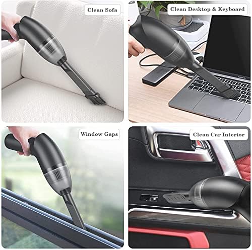 HONKYOB Keyboard Cleaner Mini Vacuum for Desk, Handheld Cordless Computer Vacuum Rechargeable for Cleaning Hairs, Crumbs for Desktop, Piano, Car Interior & Sewing Machine Clean,with LED Light