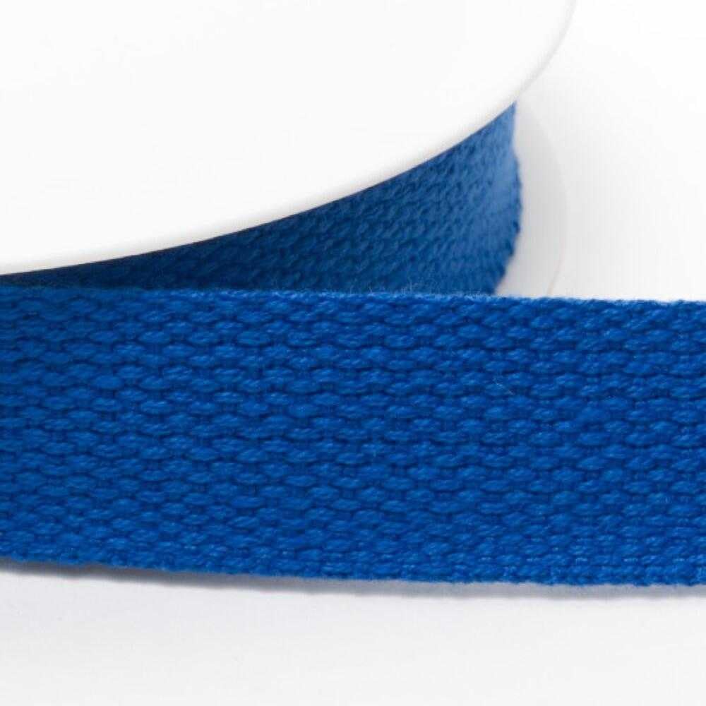 30mm Cotton Webbing 1.5mm 920D, 076 Royal Blue, 2 Metres — image 1