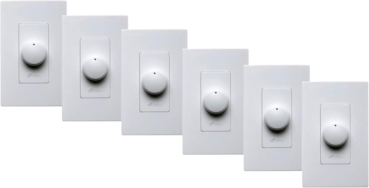 Niles VCS100K in Wall Volume Controls (6 Pack) White