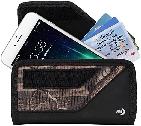 Nite Ize Clip Case Sideways Phone Holster - Protective, Clippable Phone Holder for Your Belt Or Waistband - Extra Large - Mossy Oak