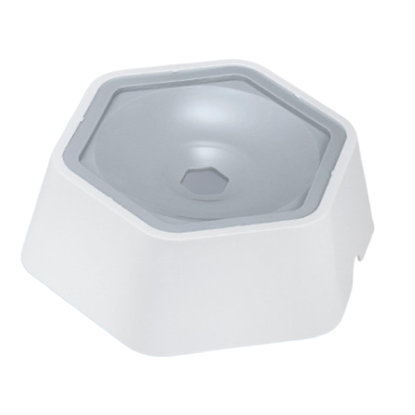 Comedero automático para mascotas Comedero for mascotas - Comedero lento antiderrames - Comedero antideslizante y antisalpicaduras for bebederos desordenados for exteriores, perros y gatos.(Gray)