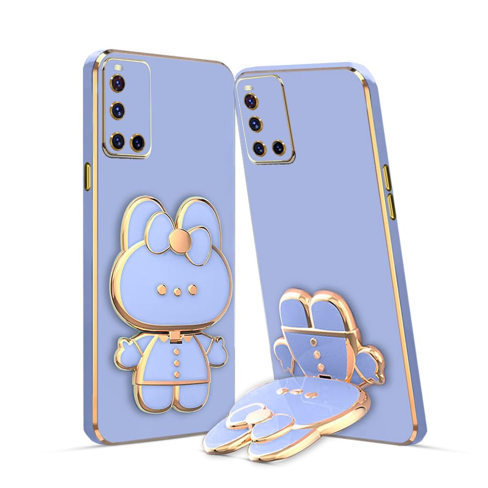 KARWAN®️ 3D Cat Back Cases and Covers Compatible for Vivo V19 Kitty Cat Back Cover Case with Stand and Mirror | Camera Protection | Anti-Slip | Folding Stand - Blue (B0CCDQLN3K) Amazon Price History, Amazon Price Tracker