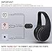 Wireless TV Headphones - Jelly Comb Over Ear Headsets with 2.4GHz RF Transmitter(Support Optical, 3.5mm AUX, RCA Audio Out), 100ft Wireless Range and Rechargeable 10 Hour Battery