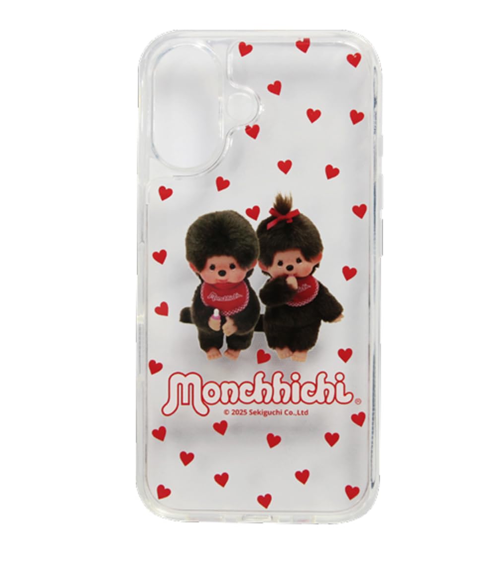 Amazon.co.jp: [グランサンク] iPhone16 ケース モンチッチ クリア TPU