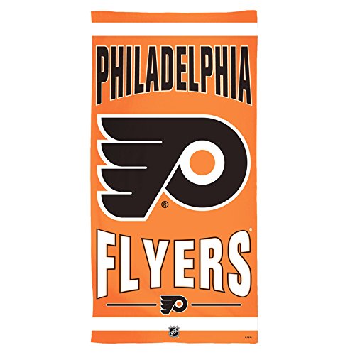 WinCraft NHL Philadelphia Flyers Fiber Beach Towel, 30 x 60, Multicolor