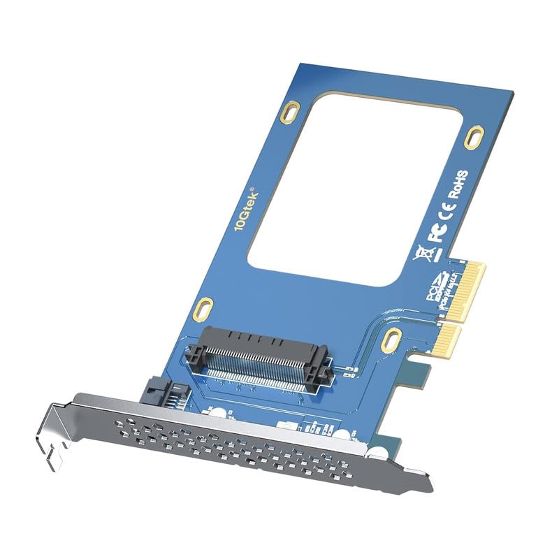 Ya en mundofriki.es: 10Gtek PCIe 3.0 to U.2 SFF-8639 Adapter, X4, for 2.5’’ U.2 NVMe SSD or 2.5" SATA SSD