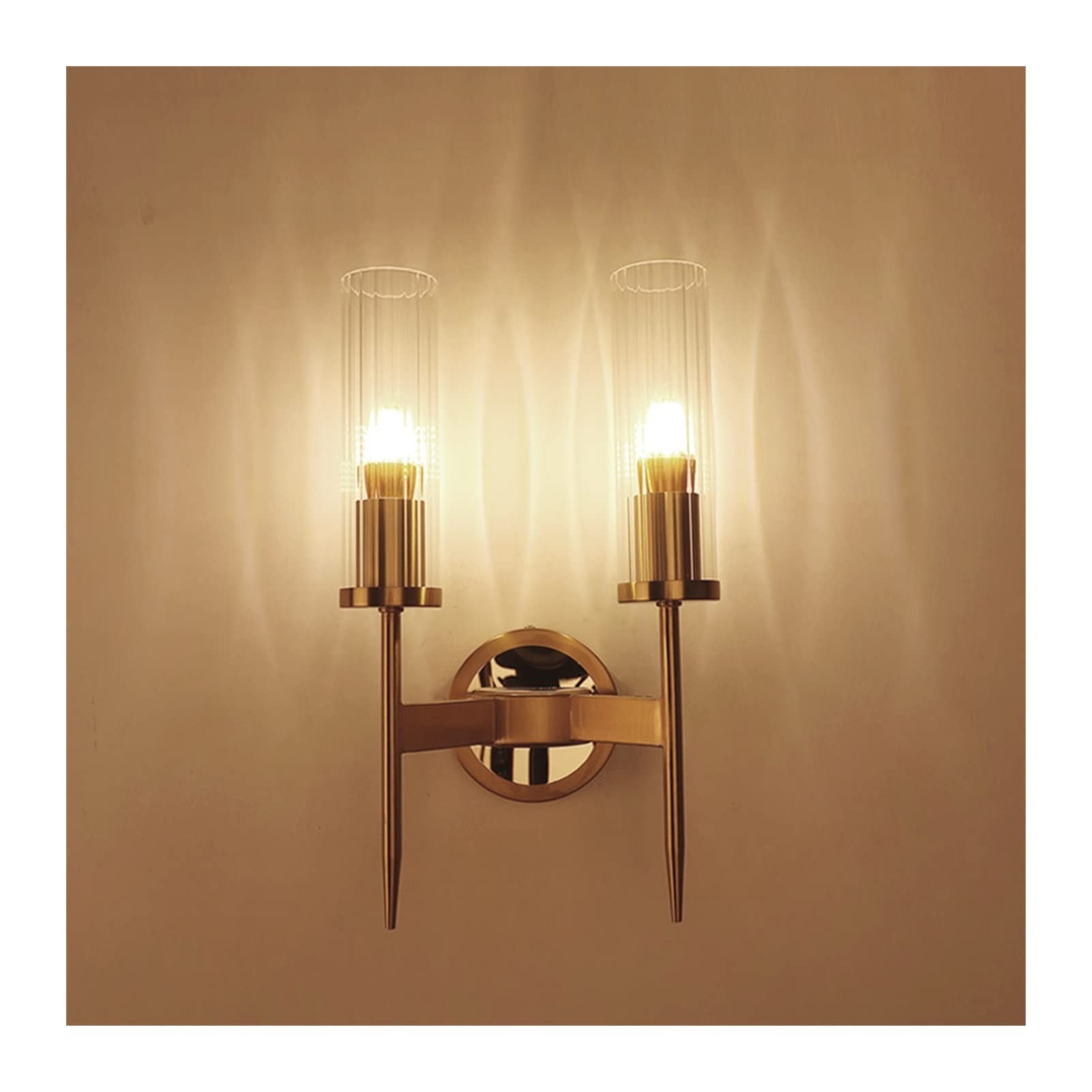 JYBNBBE Wall Sconces for Bedroom Iron Art Glass Bedside Night Lights E27 Base Bedroom Guest Room Wall Light Corridor Lamp
