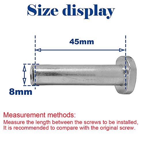Image of Hex Lock Male and Female Front Rear Kids Scooter Parts M8 Screws for 2-3-4-Wheel Kick Scooters Axles Repair Tools (45 * 8mm)
