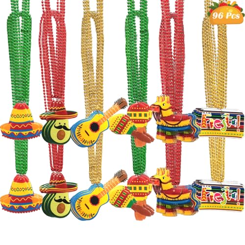 Colliers de perles plastique décoration fête mexicaine Cinco de Mayo