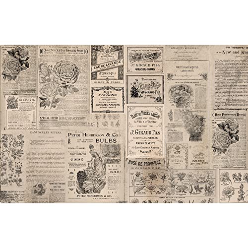 Redesign with Prima, Redesign Decoupage Decor Tissue Paper Newsprint,1 Sheet (19