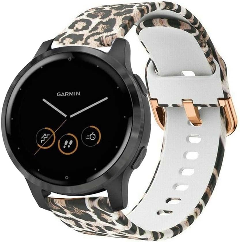 Strap-it Lucky Leopard Garmin Vivoactive 4s 40mm Strap 40mm