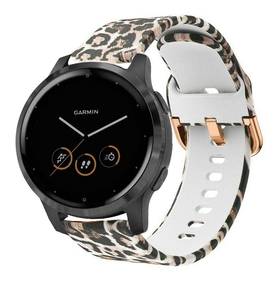 Strap-it Lucky Leopard Garmin Vivoactive 4s 40mm Strap 40mm