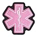 Star Of Life Pink Patch, Medical Profession Patches
