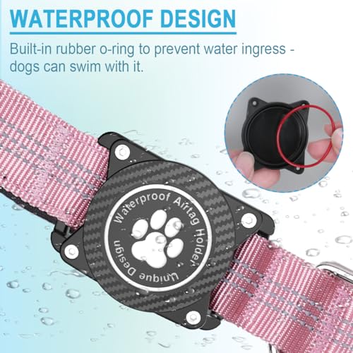 Ytanest Reflective AirTag Dog Collar, Waterproof Air Tag Dog Collar Holder - Image 2