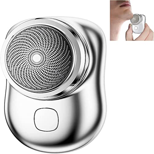 MoriAction Xohapro Mini Electric Shaver, 2023 Upgrade, Portable, Wet&Dry, USB-Fast Charging, Silver