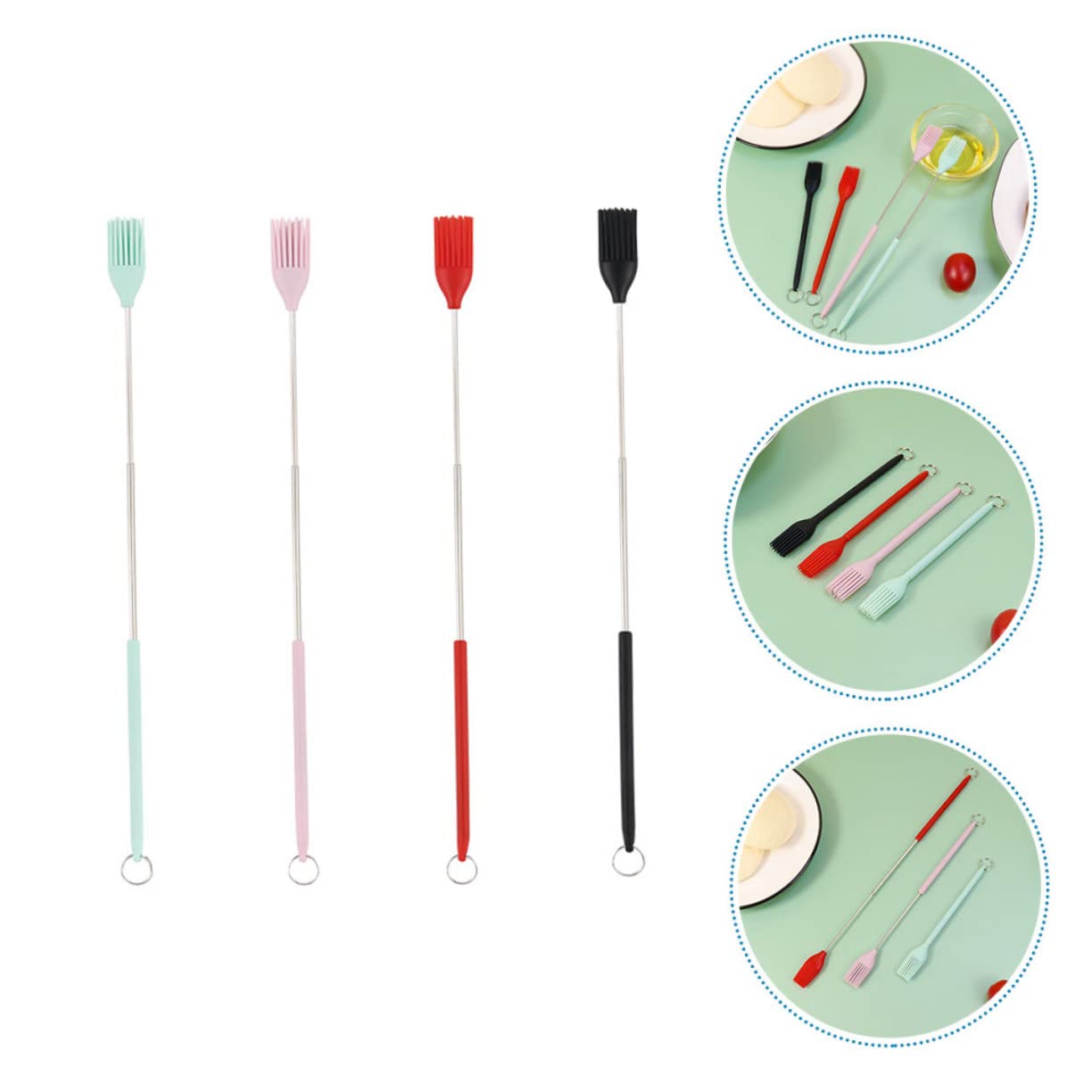 PRETYZOOM 20piezas Pinceles De Silicona Para De Cocina De Pincel Para Barbacoa y Repostería y Fácil De Usar
