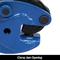 Vista 6 de Abrazadera de placa vertical, abrazaderas de elevación de placa de 2200 libras, 1T, apertura de mandíbula hasta 0.6 pulgadas, para elevación