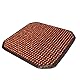 Holzperlensitz für Auto/Van/Taix, 45 x 45 cm, kühlender Massage-Sitzbezug, Sitzschoner unter dem Autositz für Auto, Zuhause, Büro, Stuhl