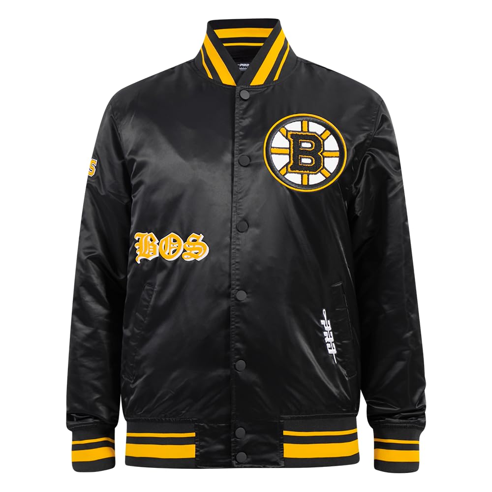 Pro Standard Mens NHL Old English Satin Jacket