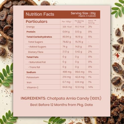 Image of Livyor Dried Chatpata Amla Candy for eating - 1kg | Dried and Spicy | Indian Dry Gooseberry Avla | Mouth freshner | No preservatives | | Amla Candy Chatpata | Pack of 1