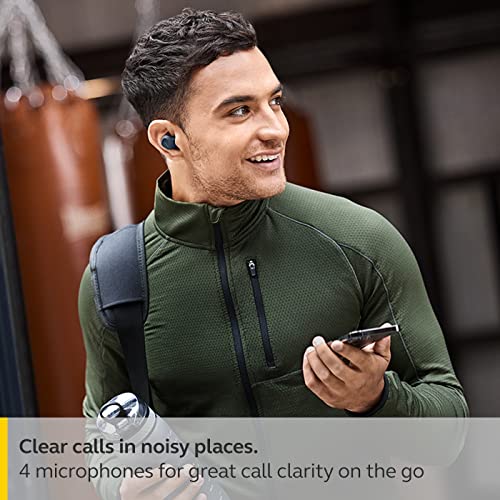 Image of Jabra Elite 4 Active in-Ear Bluetooth Earbuds - True Wireless Earbuds with Secure Active Fit, 4 Built-in Microphones, Active Noise Cancellation and Adjustable HearThrough Technology - Navy