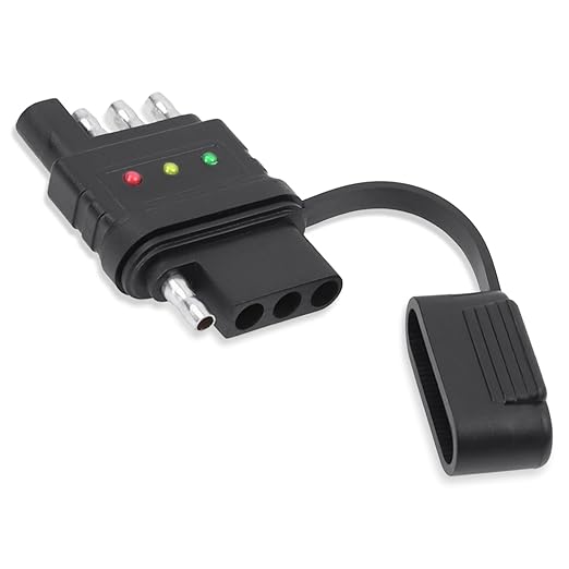 4 Pin Trailer Connector Tester Trailer Wiring Circuit Tester 4 Way Trailer Plug Light Tester (Model-B Double Trailer Connector Test)