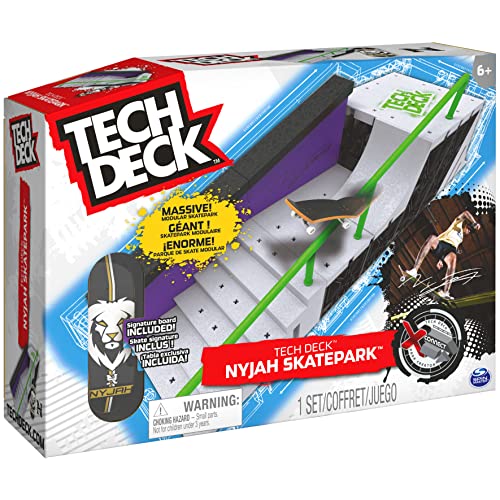 TECH DECK, Nyjah Skatepark X-Connect Park Creator, Massive Customizable Skatepark Ramp Set with Exclusive Fingerboard, Kids Toy for Ages 6 and up - Image 6