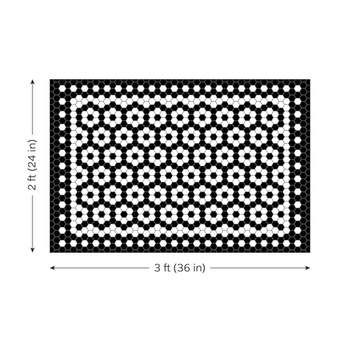 Tapete Vinílico Carolina Creekhouse 2'x3' Blanco Vintage miniatura 2