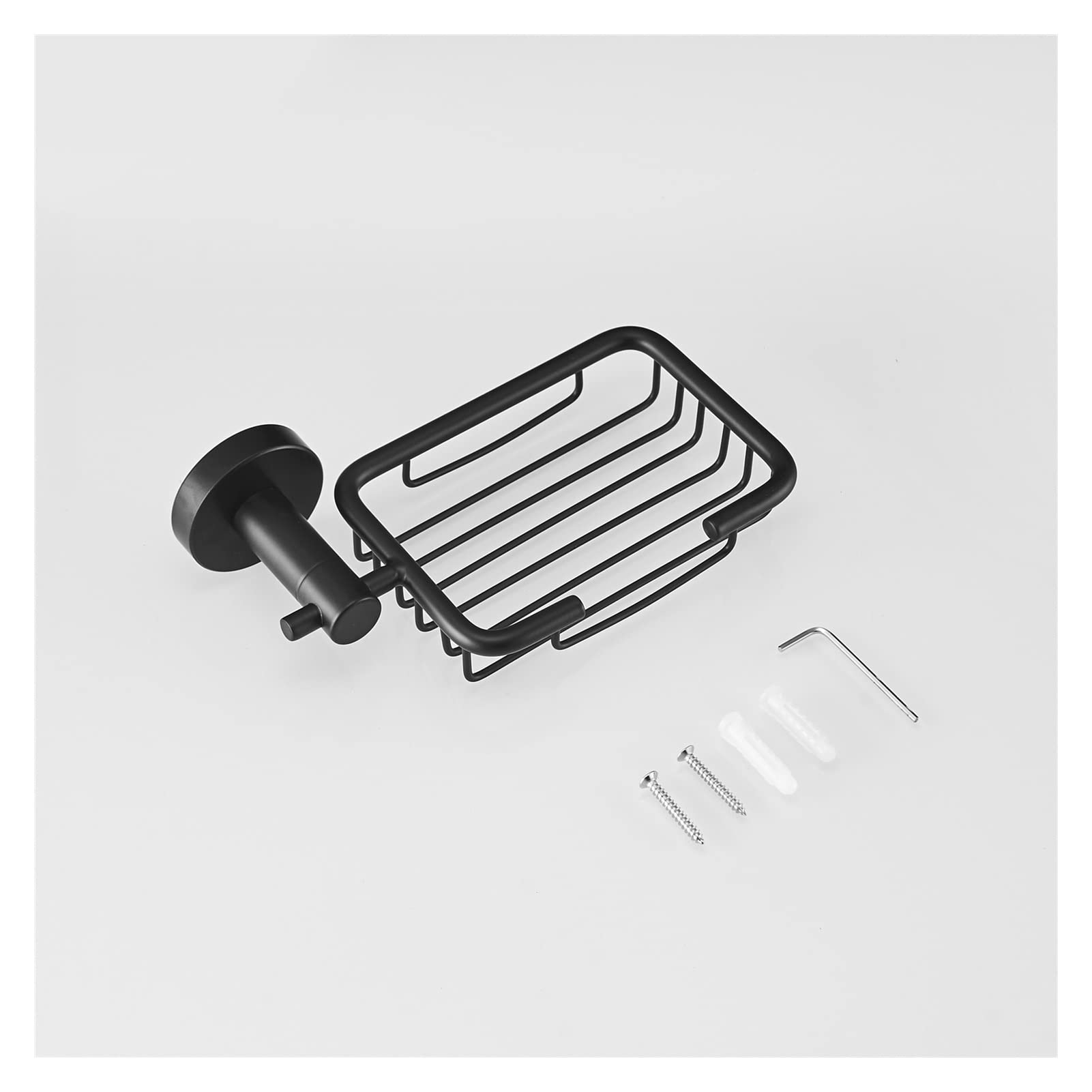 Jabonera Jabonera, jabonera, jabonera, soporte de jabón, jabonera de acero inoxidable 304, color negro, accesorios de baño, jabonera de ducha, jabonera de pared for baño, 1 pieza(Brushed)