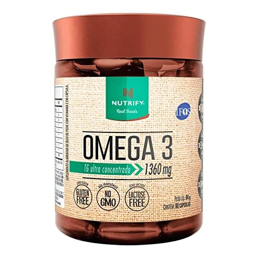 Ômega 3 1360mg (60 Cápsulas), Nutrify