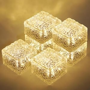 Solar Brick Lights-Outdoor Solar Lights for Yard-Solar Brick Landscape Path Light 6 Pack LED Light Brick Garden Decor for Pathway Patio Walkway Backyard Decoration Solar Brick Lights Outdoor Solar Lights for Yard Solar Brick Landscape Path Light 6 Pack LED Light Brick Garden Decor for Pathway Patio Walkway Backyard Decoration