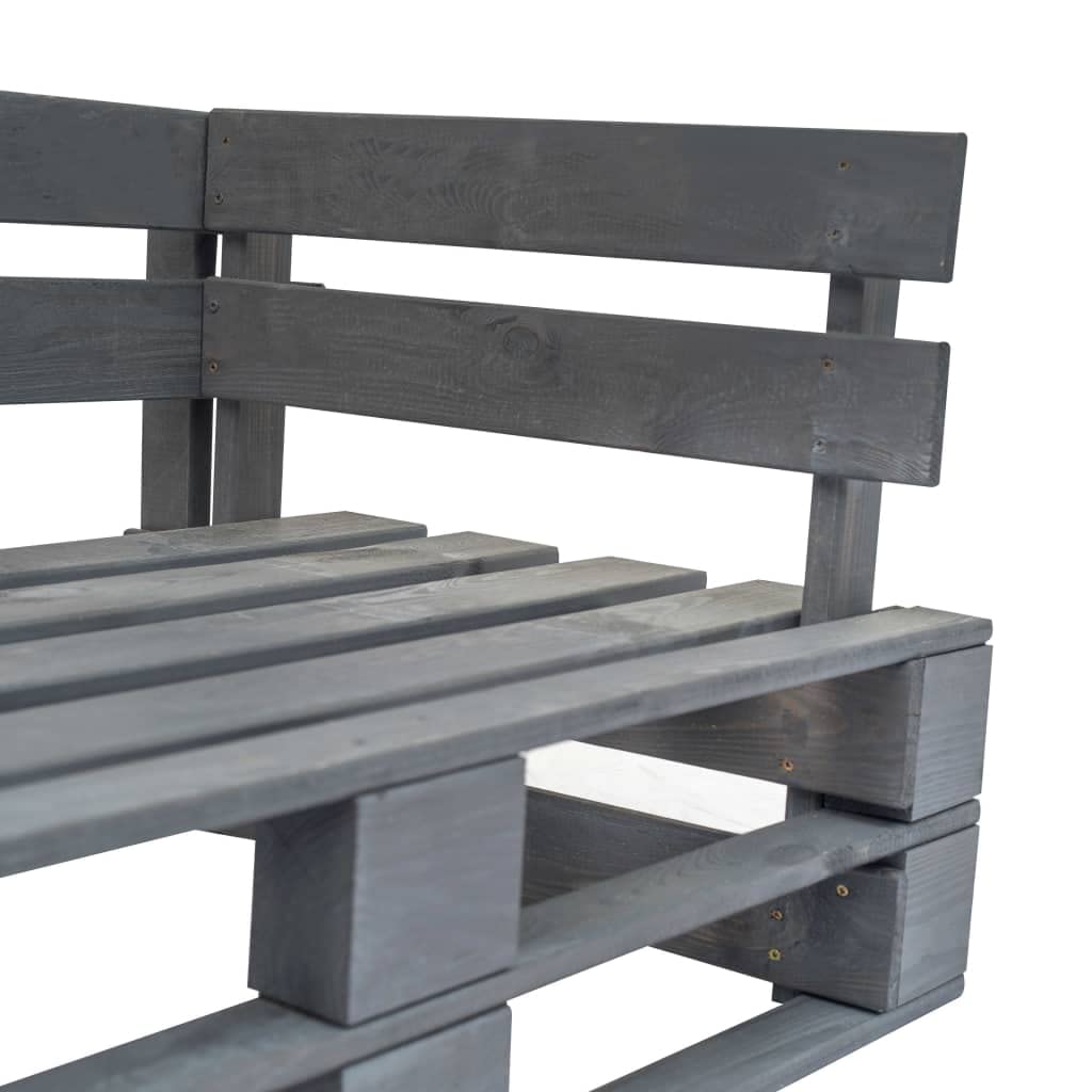 Ogrodowa sofa z palet z czerwonymi poduszkami sosna 110x66x65 cm drewniana kanapa ogrodowa na patio taras balkon impregnowana łatwy montaż