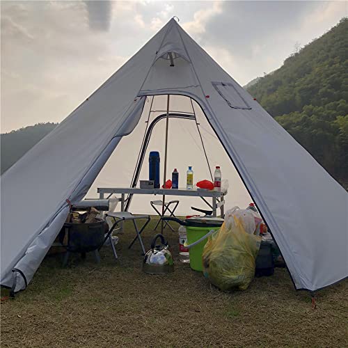 Tipi Hot Tent para 3-4 Personas, Ligero, con Ventana y Hoyo para Estufa miniatura 5