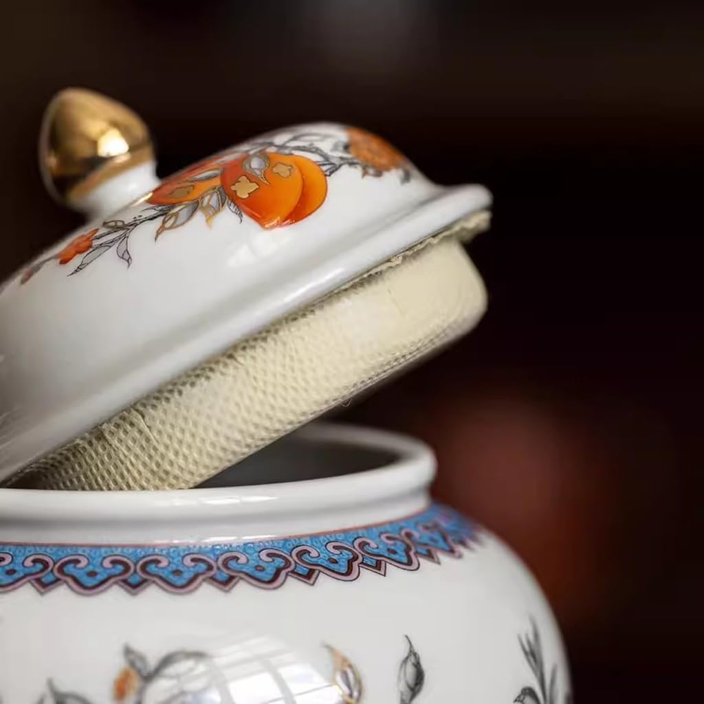 Boîtes à thé en céramique légère et Luxueuse, boîtes scellées Chinoises, Coffrets à thé Kung Fu, boîtes de Rangement pour Salle de thé