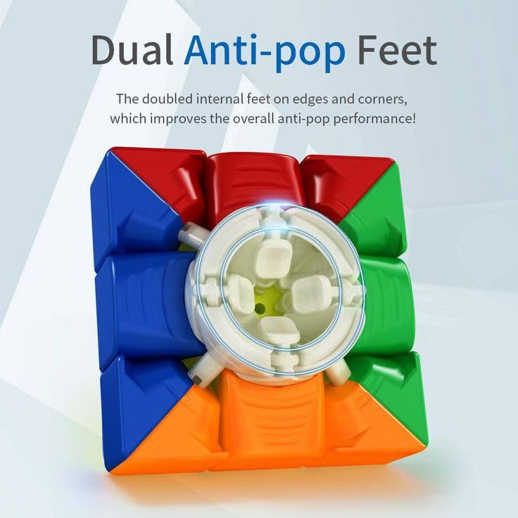Image of Moyu Rs3M 2020 Cube - Professional Speed Cube For Fast Solve | Enhanced Magnetic Design, Smooth Turns | Ideal For Speedcubing And Competition | Premium Puzzle Toy, Kids