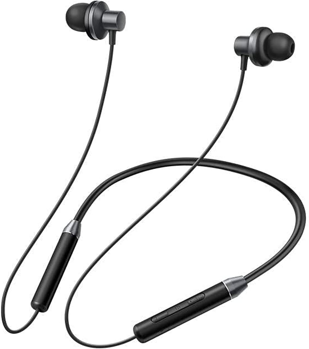 Wireless Bluetooth BT16 / 5.0 Splash Proof Earpiece Neck Band Tangle Free Strong Cable with Ergonomic Design and Snuggled Sport