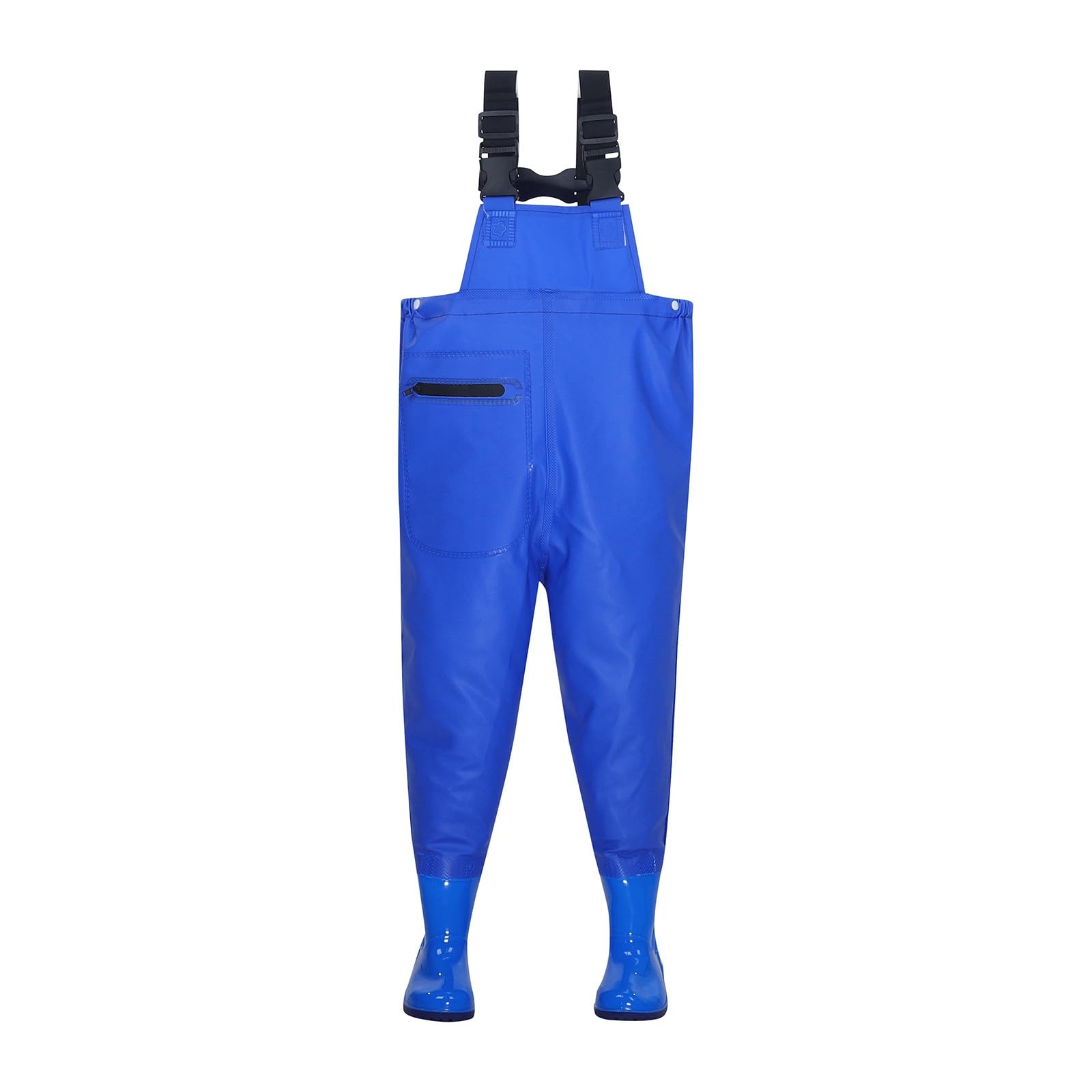 Cuissardes imperméables pour enfants avec bottes – Pantalon de pêche avec bandoulière réglable – Cuissardes en caoutchouc antidérapantes pour enfants, garçons et filles