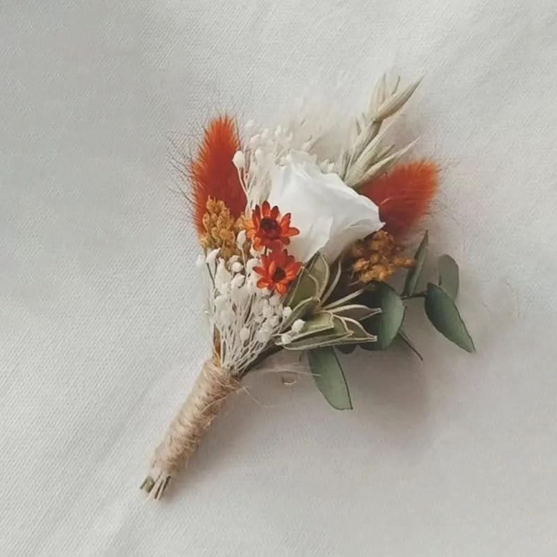 Ramo de Rosas Secas Pequeñas para Boda miniatura 1